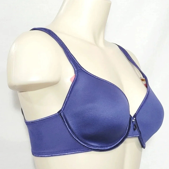 34B Company Ellen Tracy 6331 Contour Cup Underwire Bra Blue NEW WITH TAGS New w - Picture 2 of 3